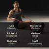 TheraBand® Exercise Resistance Band, Red, 4 Inch x 25 Yard, Medium Resistance #81234756