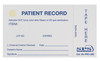 SPS Medical Sterilization Record Card for Tracking Sterilized items to Patient #PRC-250