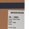 McKesson Crepe Table Paper, 21 Inch x 125 Foot, White #18-1004