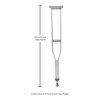McKesson Adult Underarm Crutches, 5'2 – 5'10 #146-10400-8