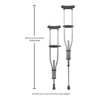 McKesson Underarm Crutches, 4'6 – 6'6 #146-RTL10433