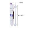 McKesson Wall Grab Bar, White Steel, 18-Inch Length #146-RTL12018