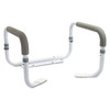 McKesson Toilet Safety Rail, White Steel, Width-Adjustable #146-RTL12087