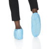 McKesson Shoe Cover, One Size Fits Most Shoe, High, Non-Skid Sole, Blue, Non-Sterile #16-3510