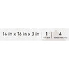 McKesson Molded Foam Seat Cushion, 16 x 16 x 3 in #170-74001