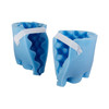 McKesson Heel Protection Pads, Convoluted Foam, Blue, Hook and Loop, 6-1/2 x 6-1/2 #136-28656
