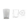 OakRidge Translucent Graduated Beaker, 1,000 mL #0410-1100
