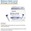 McKesson Push Button Safety Lancet, 28 Gauge #16-PBSL28GX