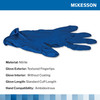 McKesson Confiderm® 6.8C Nitrile Exam Glove, Small, Blue #14-6N62C