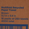 Pacific Blue Basic™ Paper Towel, 250 per Pack, 16 Packs per Case #23304