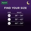 Depend® Night Defense® Absorbent Underwear for Men, Small/Medium #55156