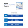 McKesson Ultra Plus Stretch Heavy Absorbency Incontinence Brief, Medium #BRSTRMR