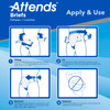 Attends Briefs, Adult, Large, Heavy Absorbency, Disposable #DDA30