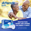 Attends Briefs, Adult, X-Large, Heavy Absorbency, Disposable, 58 to 63 Waist, White #DDA40