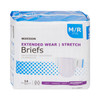 McKesson Extended Wear Maximum Absorbency Incontinence Brief, Medium #ONBMR