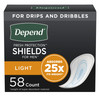 Depend® Shields for Men Light Bladder Control Pad, #35641