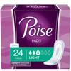 Poise Bladder Control Pad, Long, Light Absorbency, Disposable, Absorb-Loc Core, Female, One Size Fits Most #48536