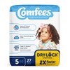 Comfees Premium Diapers, Unisex, Baby, Tab Closure, Size 5, Kid Design #41541