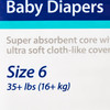 Curity Unisex Baby Diapers, Heavy Absorbency, Disposable, Size 6, 35+ lbs #80058A