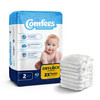 Comfees Premium Diapers, Unisex, Baby, Tab Closure, Size 2 #CMF-2