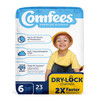 Attends Comfees Premium Baby Diapers, Tab Closure, Kid Design, Size 6 #CMF-6