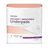 McKesson Ultimate Breathable Underpads, Maximum Protection, Heavy Absorbency, 30 x 36, White #UPMX3036