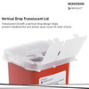 McKesson Prevent® Sharps Container, 1 Quart, 6-1/4 x 4-1/4 x 4-1/4 Inch #065