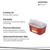 McKesson Prevent® Multi-purpose Sharps Container, 1 Gallon, 5 x 10 x 7 Inch #101-8703