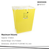 McKesson Prevent® Chemotherapy Sharps Container, 12 Gallon, 20-4/5 x 17-3/10 x 13 Inch #2259