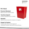 McKesson Prevent® Sharps Container, 18 Gallon, 24-3/5 x 17-3/10 x 13 Inch #2268