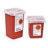 SharpSafety™ Phlebotomy Sharps Container, 1 Quart, 6¼ x 4½ x 4¼ Inch #8900SA