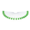 Toothette Plus Oral Swabsticks Foam Tip Untreated, 6 Length, Green #6071