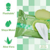 McKesson Flushable* Wet Wipes - Scented, 96 Wet Wipes per Pack #FLF96