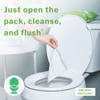 McKesson Flushable* Wet Wipes - Unscented, 48 Wet Wipes per Pack #FLU48