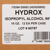 Hydrox Isopropyl Alcohol Antiseptic, 16 oz. Bottle #D0042