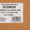 McKesson Isopropyl Alcohol, Concentrated 99% Strength Rubbing Alcohol for Technical Use, 16 oz #D0052
