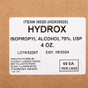 Hydrox Isopropyl Alcohol Antiseptic #HDX-I0020