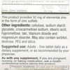 Geri-Care Zinc Sulfate Mineral Supplement #865-06-GCP