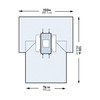 McKesson Sterile Laparotomy Drape, 102 x 76 x 120 Inch #183-I80-05155G-S