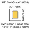 3M™ Steri-Drape™ Sterile Large Pouch Surgical Drape, 30 x 30 Inch #6658