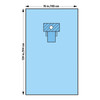 Halyard Sterile Thyroid EENT Drape, 76 W x 124 L Inch #89255