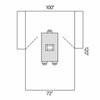 Halyard Sterile Transverse Laparotomy Abdominal Drape, 100 x 72 x 120 Inch #89281