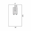 Halyard Sterile EENT Split Drape, 76 W x 124 L Inch #89358