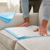 McKesson Nonsterile Blue Procedure Underpad, 17 x 24 Inch #16-16650