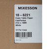 McKesson Crepe Table Paper, 21 Inch x 100 Foot, White #18-6221