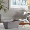 McKesson Wash Basin, Rectangle, 7 Quart, Gray #56-80342
