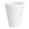Dart Drinking Cup, White, Styrofoam, Disposable, 12 oz #12J16
