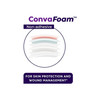 ConvaFoam™ Border Silicone Adhesive Foam Dressing, 8 x 8 Centimeter #423258