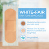 Tru-Colour Skin Tone Adhesive Bandages for Fair Skin Tone Shades #TCB-161