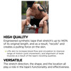Green Drop Sports Tape, Infused Kinesiology Tape for Recovery – 20 Precut, 10-Inch Strips #KIN-1456